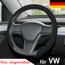 Für VW Neustes Nappaleder Auto Lenkradbezug,Mode Anti-Rutsch-Leder Lenkradbezüge