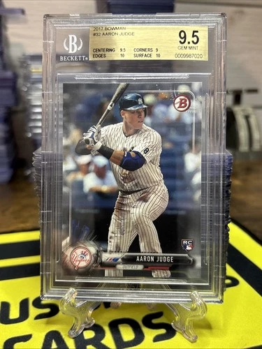 Aaron Judge 2017 Topps Bowman #32 Rookie Card New York Yankees Gem Mint BGS 9.5