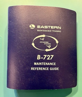 VINTAGE EASTERN AIRLINES 727  THICK MANUAL