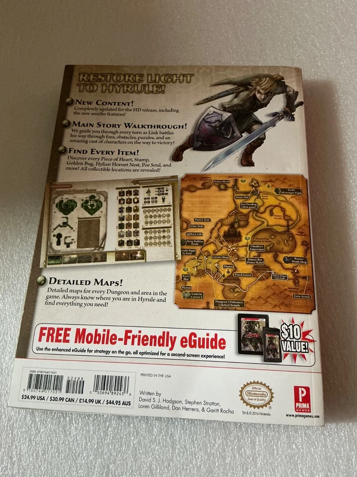 The Legend Of Zelda Twilight Princess Hd Prima Strategy Guide vgc Wii u variant - Image 2 of 4