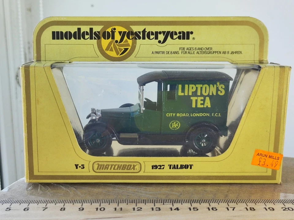 Retro Car Lesney Yesteryear Y5 1927  Talbot Van Lipton's Tea, England, Boxed - Image 2 of 4