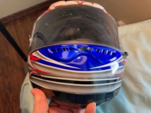 Средний мотоциклетный шлем Kabuto FF-5V Akiyoshi на все лицо с козырьком  - Изображение 3 из 4