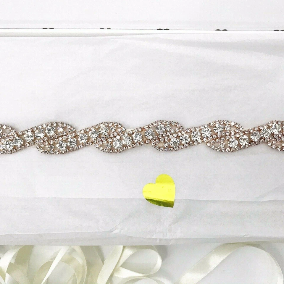 NIB $150 Untamed Petals By Amanda Judge "Aliza Rose Gold Belt" - One Size - Image 3 of 4