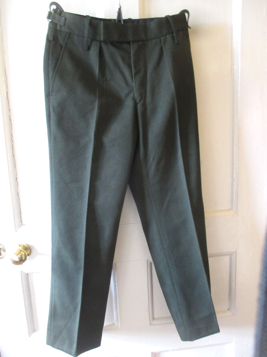 Genuine Barrack Dress Trousers Issue Dark Green Uniform Dress Size Genuine Barrack Dress Trousers Issue Dark Green Uniform Dress Size
