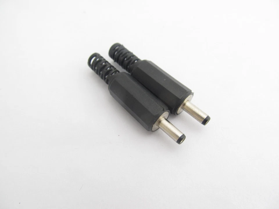 500pcs 3.5mmx1.35mm 3.5x1.35 DC Power Male Plug Connector Plastic Cover Black - Image 2 of 4