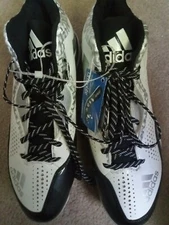 Adidas Men’s Baseball Cleats Size US 14 Shoes SPG 753001 White and Gray