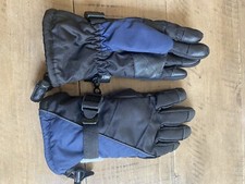 Kids Bec-Tech Ski/Snow Gloves, Blue And Black, Size 4-7, Insulated, Pre-owned