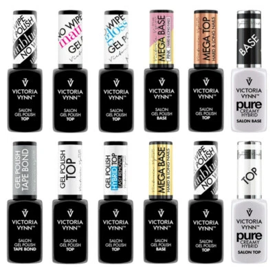 Victoria Vynn Mega Base Pure Top Acid Primer Hybrid UV Duo Prep Nail Gel Polish