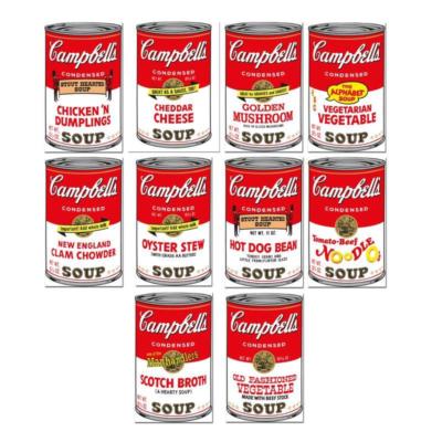Andy Warhol Campbell's Soup II Limited Edition, Suite of 10 Sunday