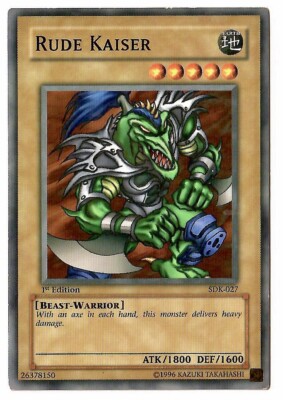 Yugioh Rude Kaiser Starter Deck Kaiba 1st Edition SDK-027 Konami