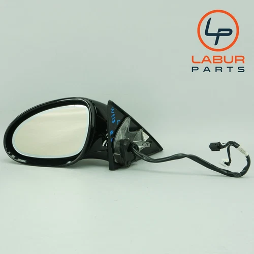 W219 06-08 Mercedes CLS Class Front Left Door Side Rear View Mirror Black C806