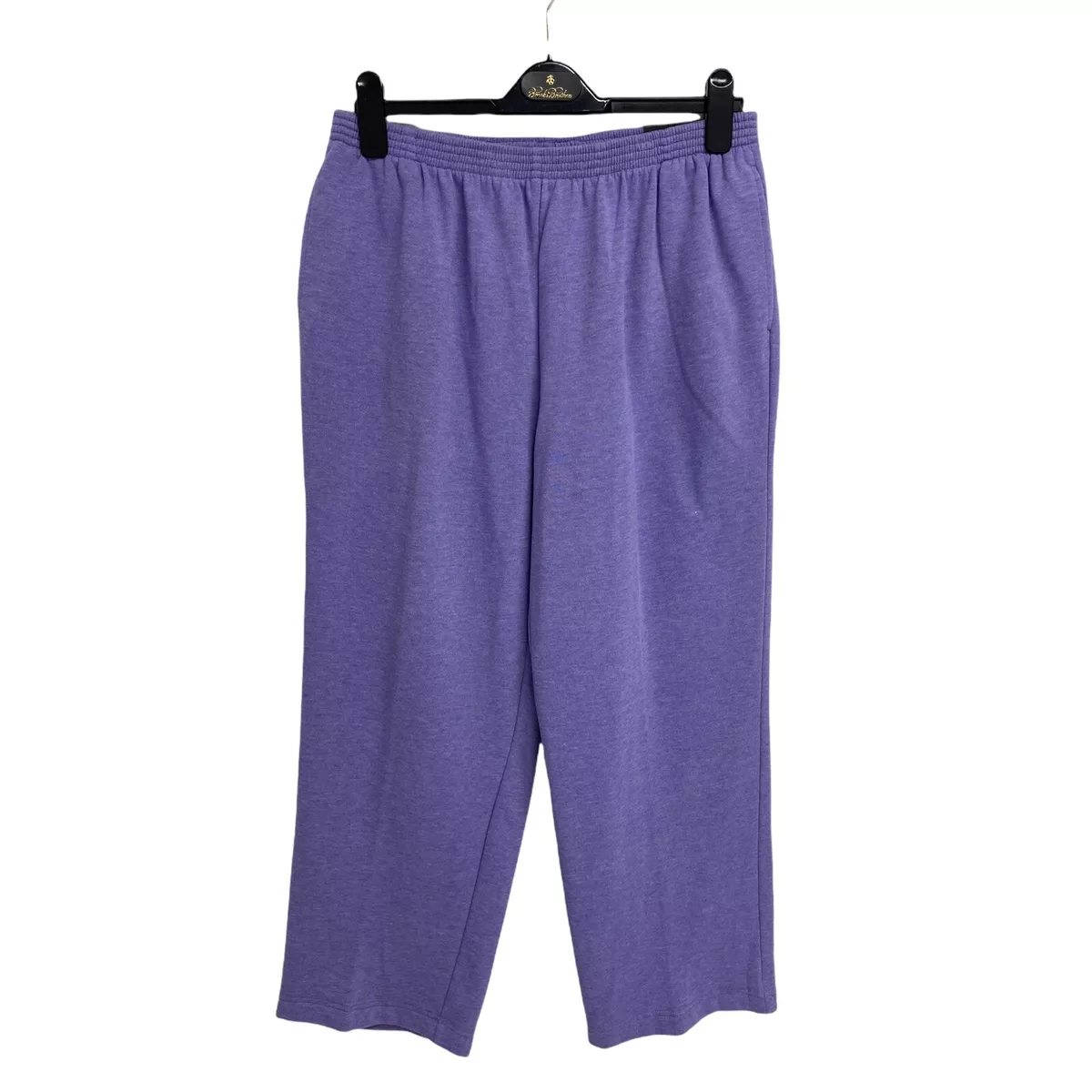 Alfred Dunner classic Fit Women s Purple Sweat Pants Size 16