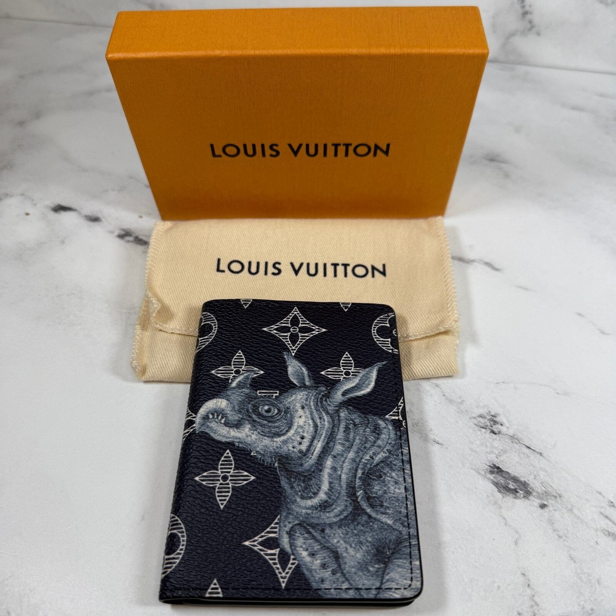 Louis Vuitton Chapman Pocket Organizer wallet Monogram LV Rhino