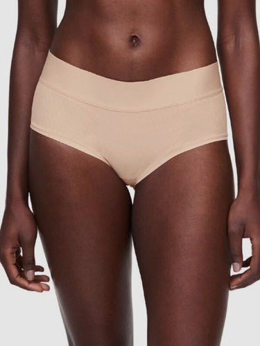 38 $ Chantelle Damen beige glatte Linien hoch geschnitten Hipster Slip Größe M