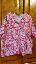 I Care Scrubs, Top, No Tag Possibly XL, 26 In. Arm Pit To Arm Pit,  B12 
