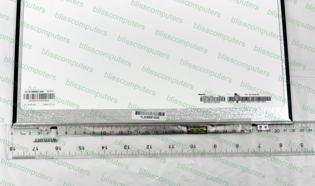 DISPLAY HD B140XTN02.D LCD NOTEBOOK 14 30 PIN SLIM 1366*768 SCHERMO LED PARI A ORIGINALE
