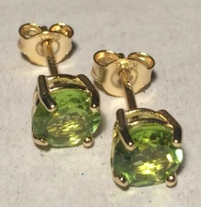Authentic  Earrings Natural Gems & Sapphires  5mm & 6mm Solid Sterling Silver Stamped S925