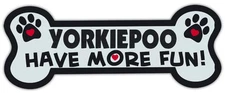 Dog Bone Shaped Magnets: Yorkiepoo Have More Fun! | Cars, Trucks, Mailboxes