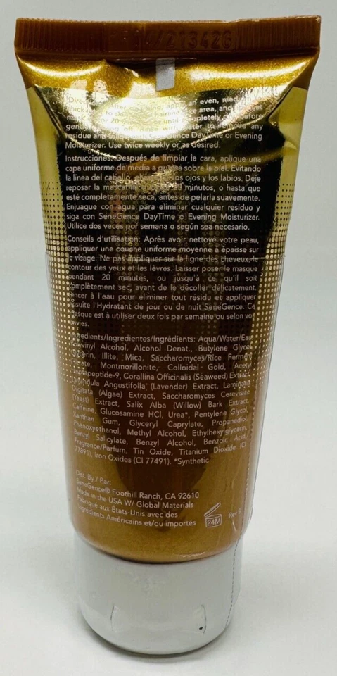Senegence Golden Radiance Peel-Off Mask with SenePlex+ - 2 fl oz NEW - Image 2 of 2