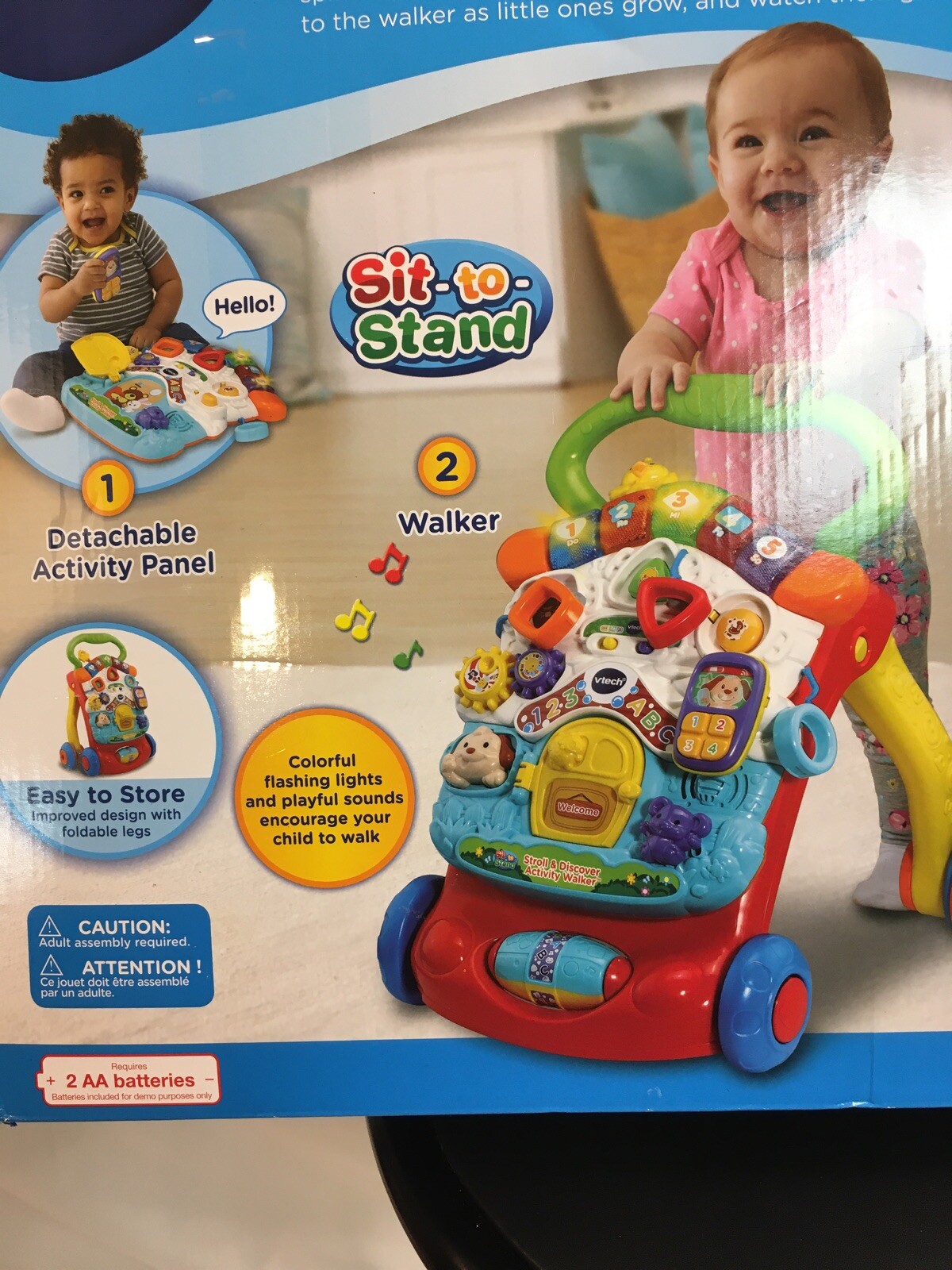 vtech learning walker leg assembly