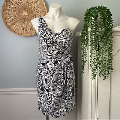 Club Monaco Zebra Print Wrap Dress | eBay