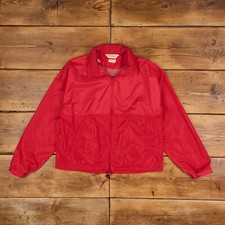 Vintage L.L.Bean Windbreaker Jacke M Rot Rei�...