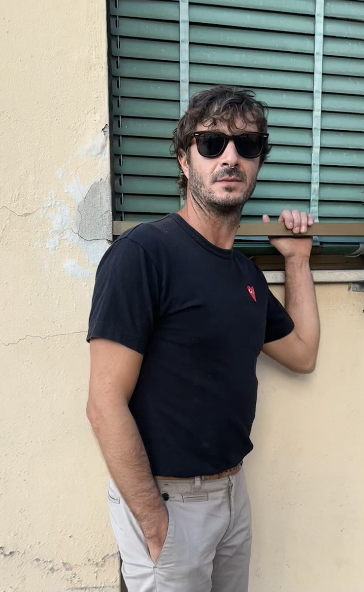 COMME des GARCONS HOMME Top Tee T-shirt Black Cotton Logo Made In