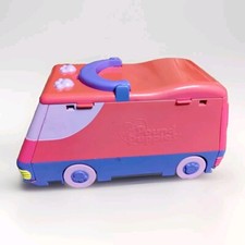 Vintage 1995 Pound Puppies Pink Camper Van Circus Fold Out Playground no figures