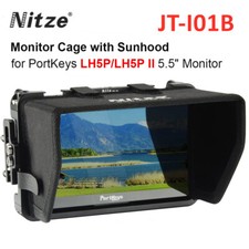 Nitze JT-I01B Monitor Cage with Sunhood for Portkeys LH5P II LH5PII 5.5" Monitor