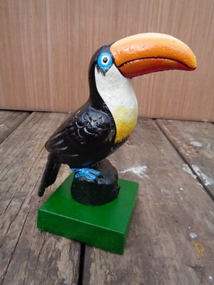 Tukan Figur auf Sockel ähnlich Guinness Werbung Vogel Bar Kneipe Brauerei #vo