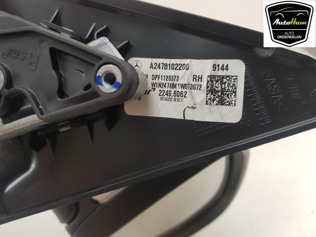 AUßENSPIEGEL RECHTS Mercedes-Benz GLB (247.6) 2021 A2478102200  