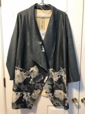Nwt Chelsea & Theodore Womens Faux Leather Jacket Coat Plus Size 1x Beautiful