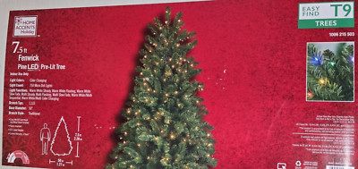 7.5  PRE-LIT FENWICK PINE CHRISTMAS TREE 750 LED COLOR CHANGING MICRO DOT LIGHT