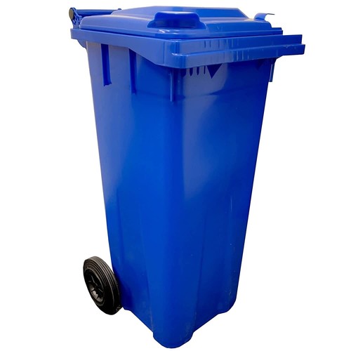 140L Litre Plastic Wheelie Bin for Waste Management & Recycling Compact