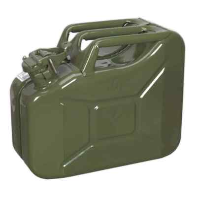Sealey Jerry Can 10L - Green Garage Workshop DIY