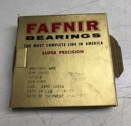 FAFNIR CUSCINETTI SUPER PRECISIONE 44181B SFERA - Foto 2 di 6