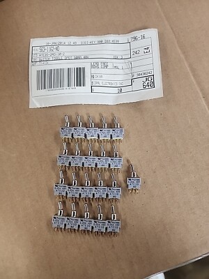 New Lot Of 21 Fujisoku/Digikey ATE2D-2M3-10-Z, Micro Toggle Switch, .05A, 48V