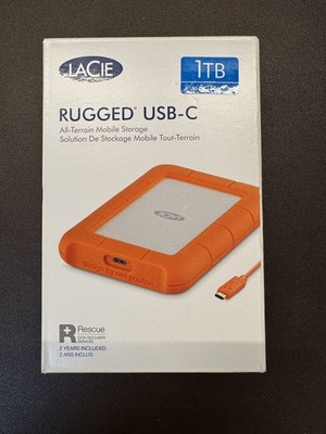 LaCie Rugged USB-C 1TB Externe Festplatte STFR1000800 NEU OVP