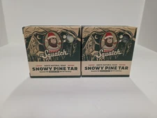 2pk Dr. Squatch Limited Edition Snowy Pine Tar Men's Natural Soap bars