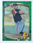 2025 Bowman Draft Chrome Konnor Griffin Green Grass Refractor #'d 53/99