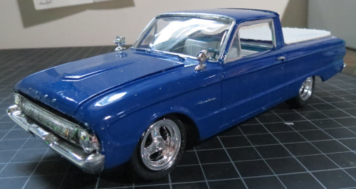 AMT 1961 Ford Ranchero Model Car BUILT Vintage 1/25 Navy Blue | eBay