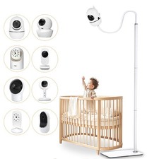 69" Adjustable Height Floor Stand for Hello Baby Monitor, Gooseneck Swivel Ho...