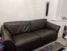 Two Seat Sofa Brown Leather From Marks and Spencer’s Collection Only