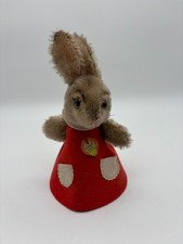 Steiff Betthupferl Hase Rot Stofftier - Schil...