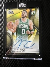 Topps 2025-26 Chrome Black Jayson Tatum Celtics #AU-JT Auto Serial 27/50!!