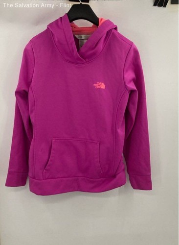 The North Face Womens Pink Long Sleeve Winter Pullover Hoodie Size Medium