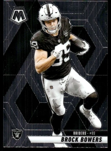 Brock Bowers 2025 Panini Mosaic #5 Raiders NFL READ FREE SHIPPING AutographDen