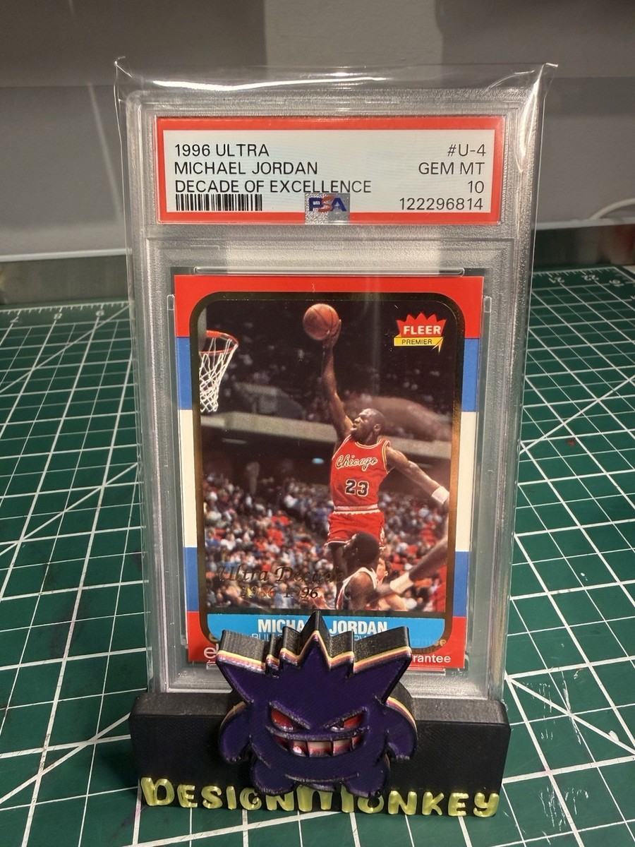 1996 FLEER ULTRA DECADE OF EXCELLENCE #U-4 MICHAEL JORDAN PSA 10