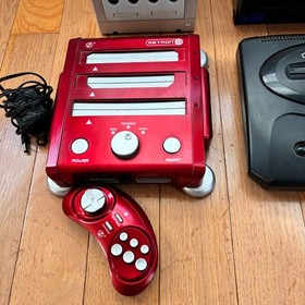 Video Game Console Lot FOR PARTS OR REPAIR PS2 PS1 Gamecube Genesis Retron 3