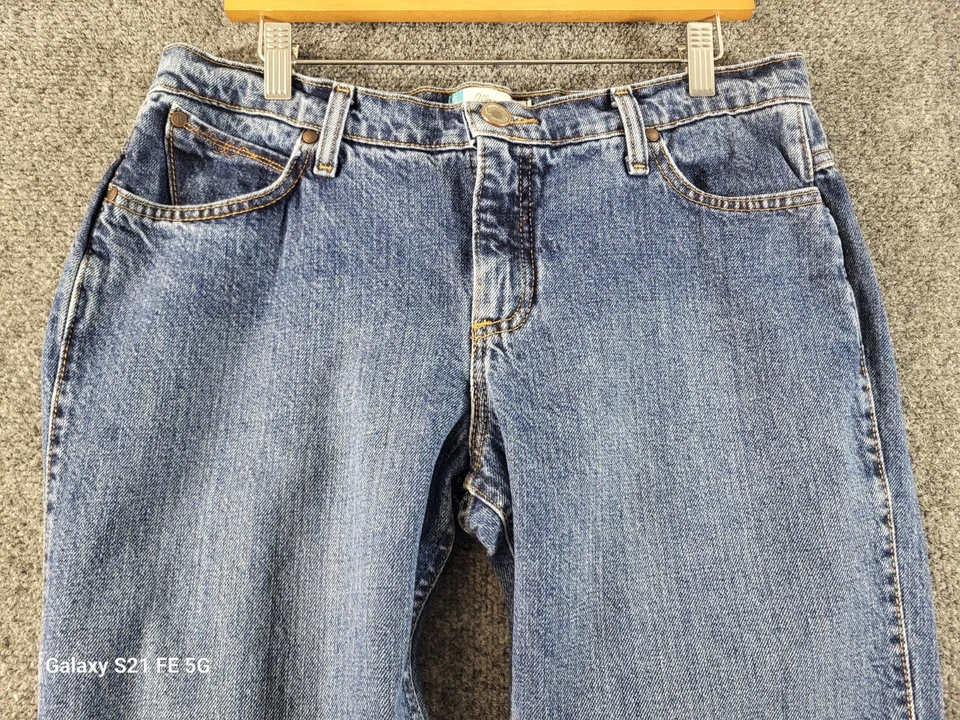 Wrangler Cash Cowgirl Cut Denim Jeans Women 11/12 33x31 Mid Rise Med Wash Cotton - Image 2 of 4
